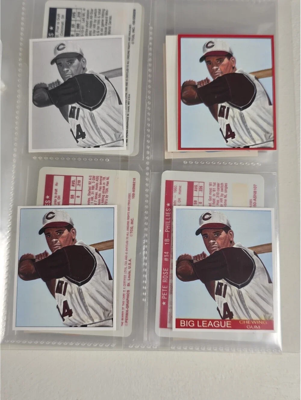 Topps Pete Rose Vintage Sticker & Mini Card Lot